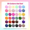 imageBeetles Deal Box Gel Nail Polish Kit with U V Light  20 Colors Gel Polish 40 Pcs Mix amp Muse Nail Kit with TPO amp HEMA Free Base and Top Coat DIY Nails Supplies Home Salon Manicure Set Gifts for WomenCold Shoulder