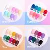 imageBeetles Deal Box Gel Nail Polish Kit with U V Light  32 Colors Studio Essentials Gel Polish 68 Pcs Nail Kit with TPO amp HEMA Free Base Coat Cat Eye Top Coat Home Salon DIY Nails Tools Gifts for Women01Vivid Seasons