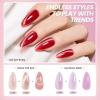 imageBeetles Deal Box Gel Nail Polish Kit with U V Light  32 Colors Studio Essentials Gel Polish 68 Pcs Nail Kit with TPO amp HEMA Free Base Coat Cat Eye Top Coat Home Salon DIY Nails Tools Gifts for Women01Crystal Ice Collection