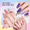 imageBeetles Deal Box Gel Nail Polish Kit with U V Light  32 Colors Studio Essentials Gel Polish 68 Pcs Nail Kit with TPO amp HEMA Free Base Coat Cat Eye Top Coat Home Salon DIY Nails Tools Gifts for Women1Shifting Lights