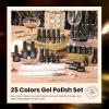 imageBeetles Deal Box Gel Nail Polish Kit with U V Light  32 Colors Studio Essentials Gel Polish 68 Pcs Nail Kit with TPO amp HEMA Free Base Coat Cat Eye Top Coat Home Salon DIY Nails Tools Gifts for Women0 Gilded Veil collection