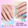 imageBeetles Deal Box Gel Nail Polish Kit with U V Light  32 Colors Studio Essentials Gel Polish 68 Pcs Nail Kit with TPO amp HEMA Free Base Coat Cat Eye Top Coat Home Salon DIY Nails Tools Gifts for WomenColor Notes Collection