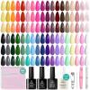 imageBeetles Deal Box Gel Nail Polish Kit with U V Light  32 Colors Studio Essentials Gel Polish 68 Pcs Nail Kit with TPO amp HEMA Free Base Coat Cat Eye Top Coat Home Salon DIY Nails Tools Gifts for Women01Vivid Seasons