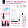 imageBeetles Deal Box Gel Nail Polish Kit with U V Light  32 Colors Studio Essentials Gel Polish 68 Pcs Nail Kit with TPO amp HEMA Free Base Coat Cat Eye Top Coat Home Salon DIY Nails Tools Gifts for WomenChic Outfits Nail Kit for Beginners