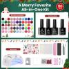 imageBeetles Deal Box Gel Nail Polish Kit with U V Light  32 Colors Studio Essentials Gel Polish 68 Pcs Nail Kit with TPO amp HEMA Free Base Coat Cat Eye Top Coat Home Salon DIY Nails Tools Gifts for WomenChristmas Gel Nail Kit