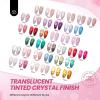 imageBeetles Deal Box Gel Nail Polish Kit with U V Light  32 Colors Studio Essentials Gel Polish 68 Pcs Nail Kit with TPO amp HEMA Free Base Coat Cat Eye Top Coat Home Salon DIY Nails Tools Gifts for Women01Crystal Ice Collection