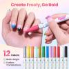 imageBeetles Deal Box Gel Nail Polish Kit with U V Light  32 Colors Studio Essentials Gel Polish 68 Pcs Nail Kit with TPO amp HEMA Free Base Coat Cat Eye Top Coat Home Salon DIY Nails Tools Gifts for Women0 12 Colors Nail Polish Pens