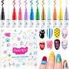 0 -12 Colors Nail Polish Pens