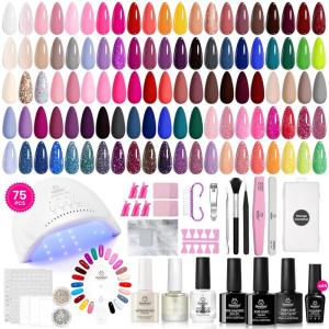 imageBeetles Deal Box Gel Nail Polish Kit with U V Light  20 Colors Gel Polish 40 Pcs Mix amp Muse Nail Kit with TPO amp HEMA Free Base and Top Coat DIY Nails Supplies Home Salon Manicure Set Gifts for Women0  45 Colors Chic Outfits