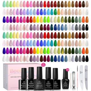 imageBeetles Deal Box Gel Nail Polish Kit with U V Light  20 Colors Gel Polish 40 Pcs Mix amp Muse Nail Kit with TPO amp HEMA Free Base and Top Coat DIY Nails Supplies Home Salon Manicure Set Gifts for WomenInfinite Inspiration