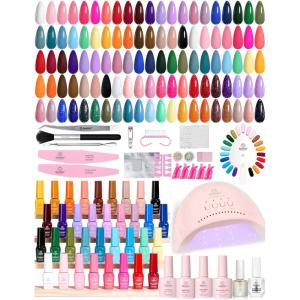 imageBeetles Deal Box Gel Nail Polish Kit with U V Light  20 Colors Gel Polish 40 Pcs Mix amp Muse Nail Kit with TPO amp HEMA Free Base and Top Coat DIY Nails Supplies Home Salon Manicure Set Gifts for Women1  Mood Mosaic