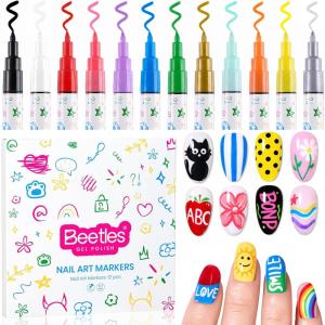 imageBeetles Deal Box Gel Nail Polish Kit with U V Light  32 Colors Studio Essentials Gel Polish 68 Pcs Nail Kit with TPO amp HEMA Free Base Coat Cat Eye Top Coat Home Salon DIY Nails Tools Gifts for Women0 12 Colors Nail Polish Pens