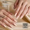 imageBeetles Press On Nails Kit  Chromatic Reverie  720Pcs 24 Colors Short Almond Press On Nails  15 Sizes French Glossy Glitter With Nail Glue amp Nail Tabs Stickers Fake Nails Kit Art For Women09Short Almond  Motion Honey Glow