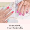 imageBeetles Press On Nails Kit  Chromatic Reverie  720Pcs 24 Colors Short Almond Press On Nails  15 Sizes French Glossy Glitter With Nail Glue amp Nail Tabs Stickers Fake Nails Kit Art For WomenGS SquavalPrism Pop720PCS