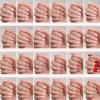 imageBeetles Press On Nails Kit  Chromatic Reverie  720Pcs 24 Colors Short Almond Press On Nails  15 Sizes French Glossy Glitter With Nail Glue amp Nail Tabs Stickers Fake Nails Kit Art For WomenDS SquareCreamy Drizzle720PCS