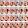 imageBeetles Press On Nails Kit  Chromatic Reverie  720Pcs 24 Colors Short Almond Press On Nails  15 Sizes French Glossy Glitter With Nail Glue amp Nail Tabs Stickers Fake Nails Kit Art For WomenHS SquavalChroma Pop576PCS