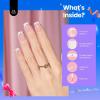 imageBeetles Press On Nails Kit  Chromatic Reverie  720Pcs 24 Colors Short Almond Press On Nails  15 Sizes French Glossy Glitter With Nail Glue amp Nail Tabs Stickers Fake Nails Kit Art For WomenKS SquovalPink French Tip