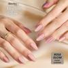 imageBeetles Press On Nails Kit  Chromatic Reverie  720Pcs 24 Colors Short Almond Press On Nails  15 Sizes French Glossy Glitter With Nail Glue amp Nail Tabs Stickers Fake Nails Kit Art For Women06Short Almond  Motion Rose Glow