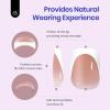 imageBeetles Press On Nails Kit  Chromatic Reverie  720Pcs 24 Colors Short Almond Press On Nails  15 Sizes French Glossy Glitter With Nail Glue amp Nail Tabs Stickers Fake Nails Kit Art For WomenKS SquareBrown French Tip