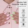 imageBeetles Press On Nails Kit  Chromatic Reverie  720Pcs 24 Colors Short Almond Press On Nails  15 Sizes French Glossy Glitter With Nail Glue amp Nail Tabs Stickers Fake Nails Kit Art For WomenCS AlmondChromatic Reverie720PCS