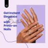 imageBeetles Press On Nails Kit  Chromatic Reverie  720Pcs 24 Colors Short Almond Press On Nails  15 Sizes French Glossy Glitter With Nail Glue amp Nail Tabs Stickers Fake Nails Kit Art For WomenKS SquareBrown French Tip