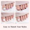 imageBeetles Press On Nails Kit  Chromatic Reverie  720Pcs 24 Colors Short Almond Press On Nails  15 Sizes French Glossy Glitter With Nail Glue amp Nail Tabs Stickers Fake Nails Kit Art For WomenGS SquavalToenails288PCS