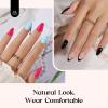 imageBeetles Press On Nails Kit  Chromatic Reverie  720Pcs 24 Colors Short Almond Press On Nails  15 Sizes French Glossy Glitter With Nail Glue amp Nail Tabs Stickers Fake Nails Kit Art For WomenAS AlmondMirror Ball720PCS