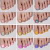 imageBeetles Press On Nails Kit  Chromatic Reverie  720Pcs 24 Colors Short Almond Press On Nails  15 Sizes French Glossy Glitter With Nail Glue amp Nail Tabs Stickers Fake Nails Kit Art For WomenCS SquavalToenails288PCS