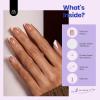 imageBeetles Press On Nails Kit  Chromatic Reverie  720Pcs 24 Colors Short Almond Press On Nails  15 Sizes French Glossy Glitter With Nail Glue amp Nail Tabs Stickers Fake Nails Kit Art For WomenKS SquareBrown French Tip