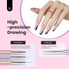 imageBeetles Nail Art Stickers 30 Sheets 3D Flower Nail Stickers Heart Nails Design Supplies DIY Decals for Decoration Nails Art for Women Girls16pcs Doubleended Nail Art Brush Set