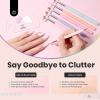 imageBeetles Nail Art Stickers 30 Sheets 3D Flower Nail Stickers Heart Nails Design Supplies DIY Decals for Decoration Nails Art for Women Girls6Pcs Nail Art Brushes