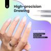imageBeetles Nail Art Stickers 30 Sheets 3D Flower Nail Stickers Heart Nails Design Supplies DIY Decals for Decoration Nails Art for Women Girls6Pcs Nail Art Brushes