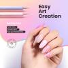 imageBeetles Nail Art Stickers 30 Sheets 3D Flower Nail Stickers Heart Nails Design Supplies DIY Decals for Decoration Nails Art for Women Girls6Pcs Nail Art Brushes