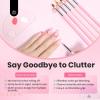 imageBeetles Nail Art Stickers 30 Sheets 3D Flower Nail Stickers Heart Nails Design Supplies DIY Decals for Decoration Nails Art for Women Girls6pcs Pink Nail Brush Set