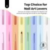 imageBeetles Nail Art Stickers 30 Sheets 3D Flower Nail Stickers Heart Nails Design Supplies DIY Decals for Decoration Nails Art for Women Girls8pcs Rainbow Pastel Brush Set