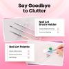 imageBeetles Nail Art Stickers 30 Sheets 3D Flower Nail Stickers Heart Nails Design Supplies DIY Decals for Decoration Nails Art for Women GirlsA3 Pcs Nail Art Brushes  White Gel