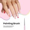 imageBeetles Nail Art Stickers 30 Sheets 3D Flower Nail Stickers Heart Nails Design Supplies DIY Decals for Decoration Nails Art for Women GirlsA3 Pcs Nail Art Brushes  White Gel