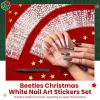 imageBeetles Nail Art Stickers 30 Sheets 3D Flower Nail Stickers Heart Nails Design Supplies DIY Decals for Decoration Nails Art for Women GirlsSnowflake Stickers