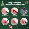 imageBeetles Nail Art Stickers 30 Sheets 3D Flower Nail Stickers Heart Nails Design Supplies DIY Decals for Decoration Nails Art for Women GirlsSnowflake Stickers