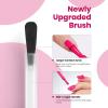 imageBeetles French Tip Gel Polish  Peach Mousse 15ML Full Size with French Tip Stamp Hema Free White Light Pink Gel Nail Polish Soak Off UV LED Lamp French Nail Kit Art for Summer NailsB  Creme Pink  Raspberry Kiss