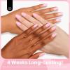 imageBeetles French Tip Gel Polish  Peach Mousse 15ML Full Size with French Tip Stamp Hema Free White Light Pink Gel Nail Polish Soak Off UV LED Lamp French Nail Kit Art for Summer NailsFairy Floss
