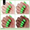 imageBeetles French Tip Gel Polish  Peach Mousse 15ML Full Size with French Tip Stamp Hema Free White Light Pink Gel Nail Polish Soak Off UV LED Lamp French Nail Kit Art for Summer NailsH  Creme Green  HemaFree Aurora Green