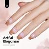 imageBeetles French Tip Gel Polish  Peach Mousse 15ML Full Size with French Tip Stamp Hema Free White Light Pink Gel Nail Polish Soak Off UV LED Lamp French Nail Kit Art for Summer NailsI  Creme Brown  Hemafree Beyonce Caramel