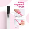 imageBeetles French Tip Gel Polish  Peach Mousse 15ML Full Size with French Tip Stamp Hema Free White Light Pink Gel Nail Polish Soak Off UV LED Lamp French Nail Kit Art for Summer NailsB  Creme Pink  Blush Popper