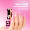 imageBeetles French Tip Gel Polish  Peach Mousse 15ML Full Size with French Tip Stamp Hema Free White Light Pink Gel Nail Polish Soak Off UV LED Lamp French Nail Kit Art for Summer NailsB  Creme Pink  Blush Popper