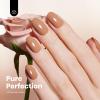 imageBeetles French Tip Gel Polish  Peach Mousse 15ML Full Size with French Tip Stamp Hema Free White Light Pink Gel Nail Polish Soak Off UV LED Lamp French Nail Kit Art for Summer NailsI  Creme Brown  Hemafree Beyonce Caramel