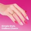 imageBeetles French Tip Gel Polish  Peach Mousse 15ML Full Size with French Tip Stamp Hema Free White Light Pink Gel Nail Polish Soak Off UV LED Lamp French Nail Kit Art for Summer NailsB  Creme Pink  Raspberry Kiss