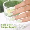 imageBeetles French Tip Gel Polish  Peach Mousse 15ML Full Size with French Tip Stamp Hema Free White Light Pink Gel Nail Polish Soak Off UV LED Lamp French Nail Kit Art for Summer NailsH  Creme Green  Oxygen Green