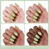 imageBeetles French Tip Gel Polish  Peach Mousse 15ML Full Size with French Tip Stamp Hema Free White Light Pink Gel Nail Polish Soak Off UV LED Lamp French Nail Kit Art for Summer NailsH  Creme Green  Matcha Mousse