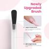 imageBeetles French Tip Gel Polish  Peach Mousse 15ML Full Size with French Tip Stamp Hema Free White Light Pink Gel Nail Polish Soak Off UV LED Lamp French Nail Kit Art for Summer NailsI  Creme Brown  Chestnu Serenade